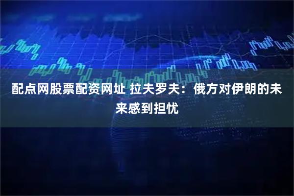 配点网股票配资网址 拉夫罗夫：俄方对伊朗的未来感到担忧